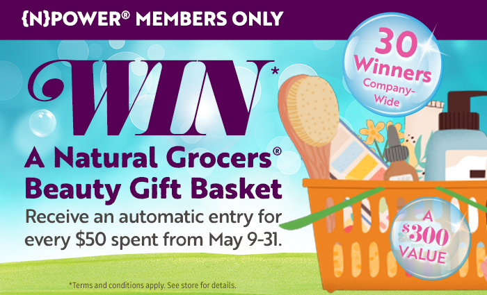 Free Beauty Bag to the first 50 Natural Grocers customers - 5/9 ONLY