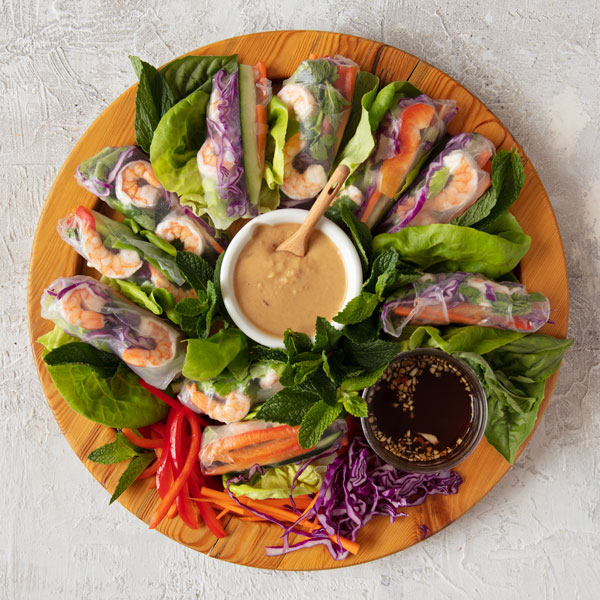 Vietnamese Shrimp Salad Rolls