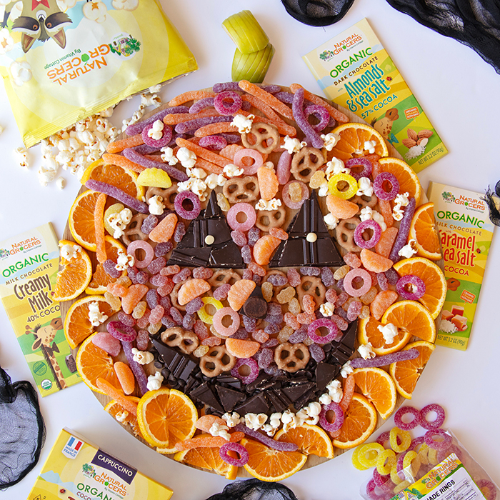 Spooktacular Halloween Treat Board with Natural Grocers Brand Products