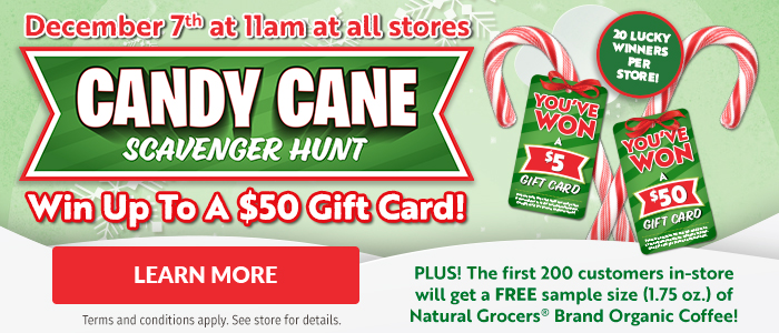 Candy Cane Scavenger Hunt Happening Saturday, 12/07 Only!