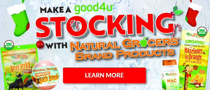 Make a good4u℠ Stocking with Natural Grocers Brand Products