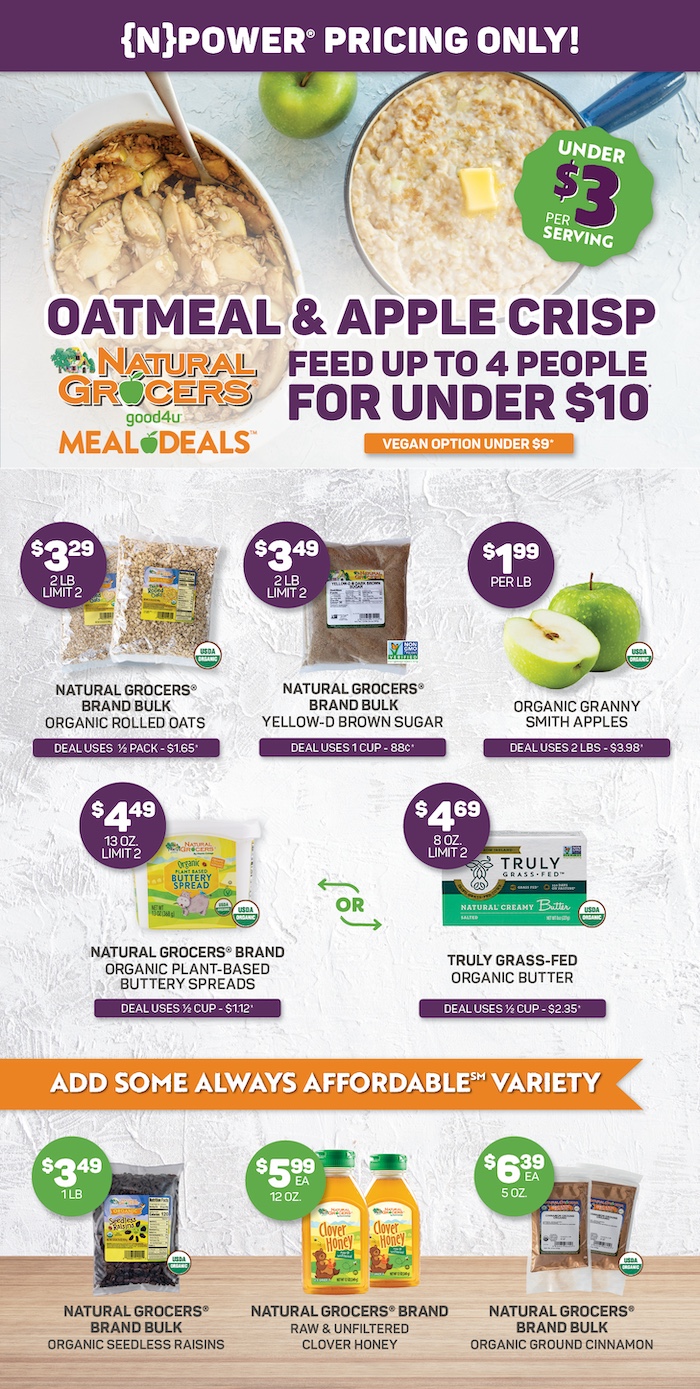 Oatmeal & Apple Crisp Meal Deal