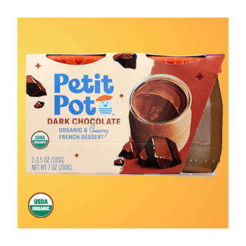 Petit Pot Organic French Dark Chocolate Pudding 3.5oz – Crystal City Wine  Shop