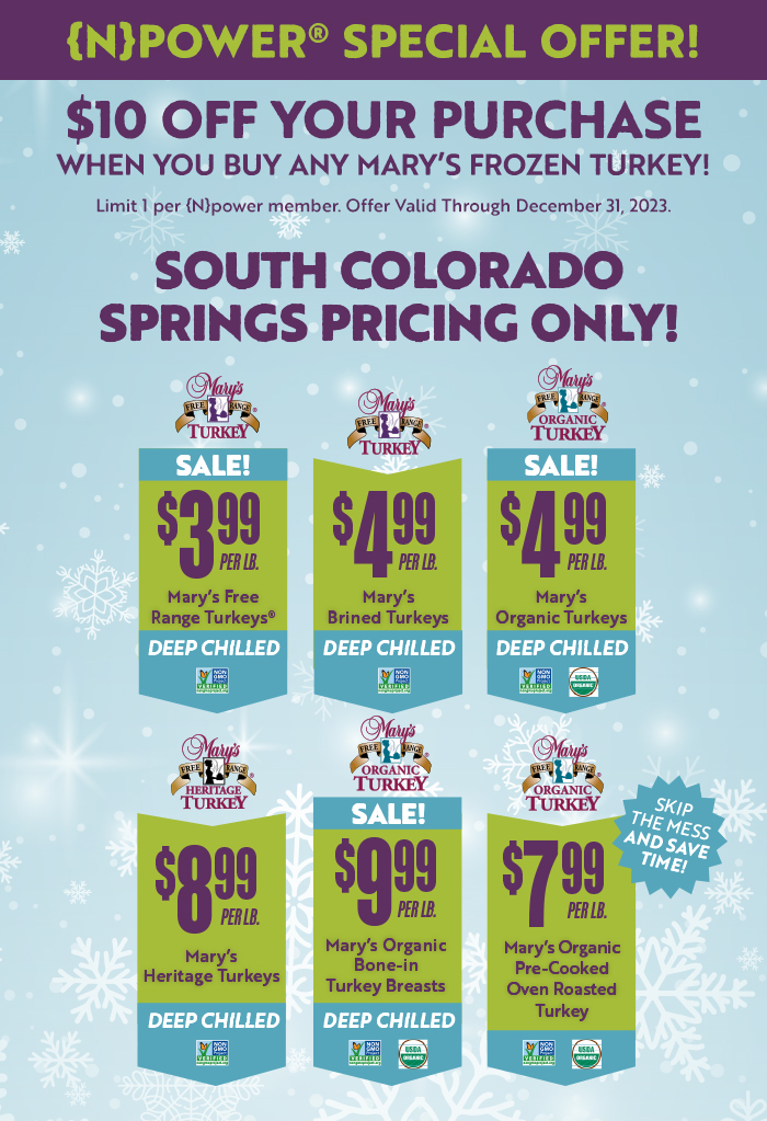 Make Mary's Turkey Part Of Your Holiday Celebration - Colorado Springs - South Nevada Ave Special Pricing Only