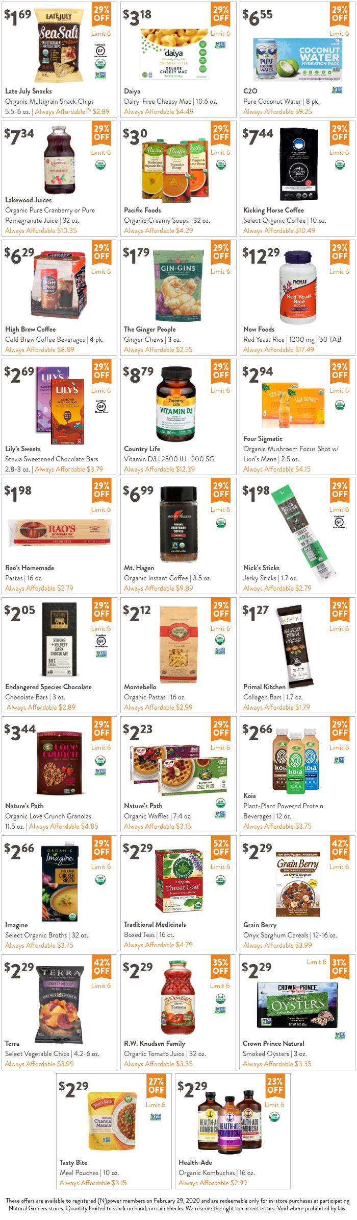 Leap Day Deals Natural Grocers