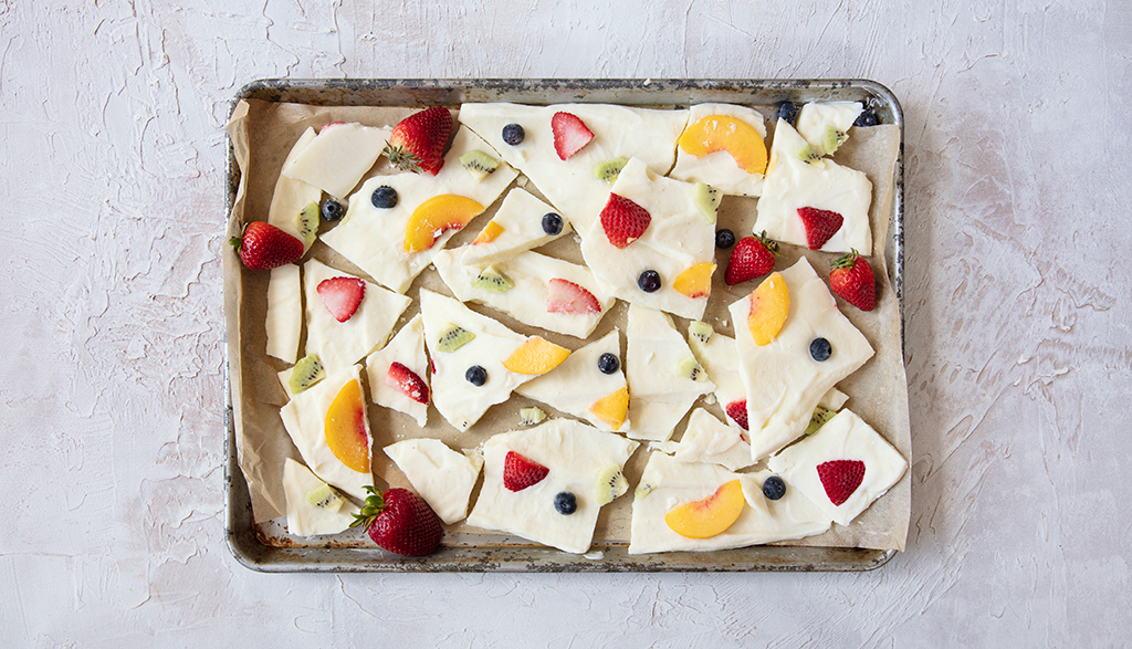 Fruity Frozen Yogurt Bark Recipe