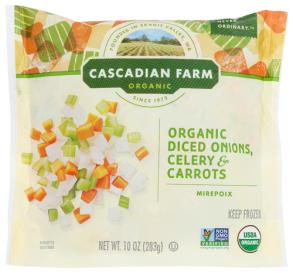 Organic Frozen Mirepoix (Diced Onion, Celery & Carrots), 10 oz, Cascadian  Farm