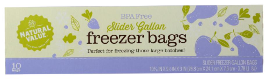  First Street Jumbo 2-Gallon Reclosable Freezer Bags