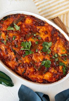 Poblano Chorizo Bake