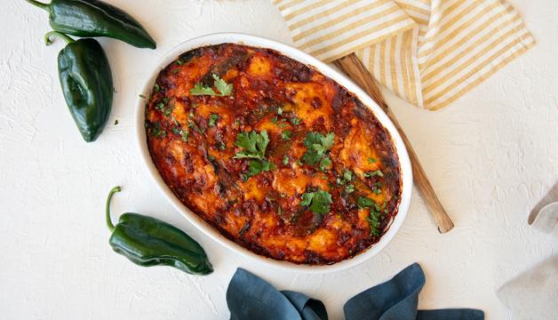 Poblano Chorizo Bake